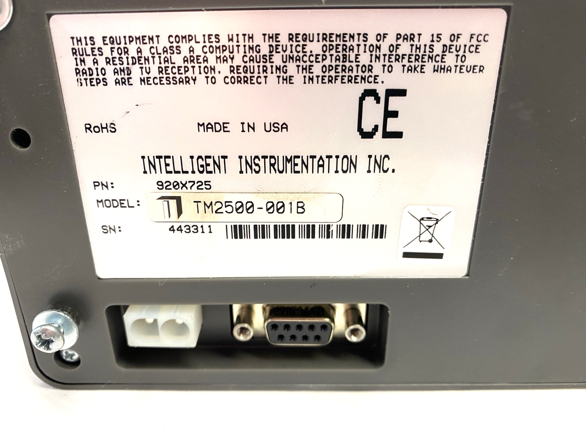 Intelligent Instrumentation TM2500-001B On-Board Monitor Control Panel Interface - Maverick Industrial Sales