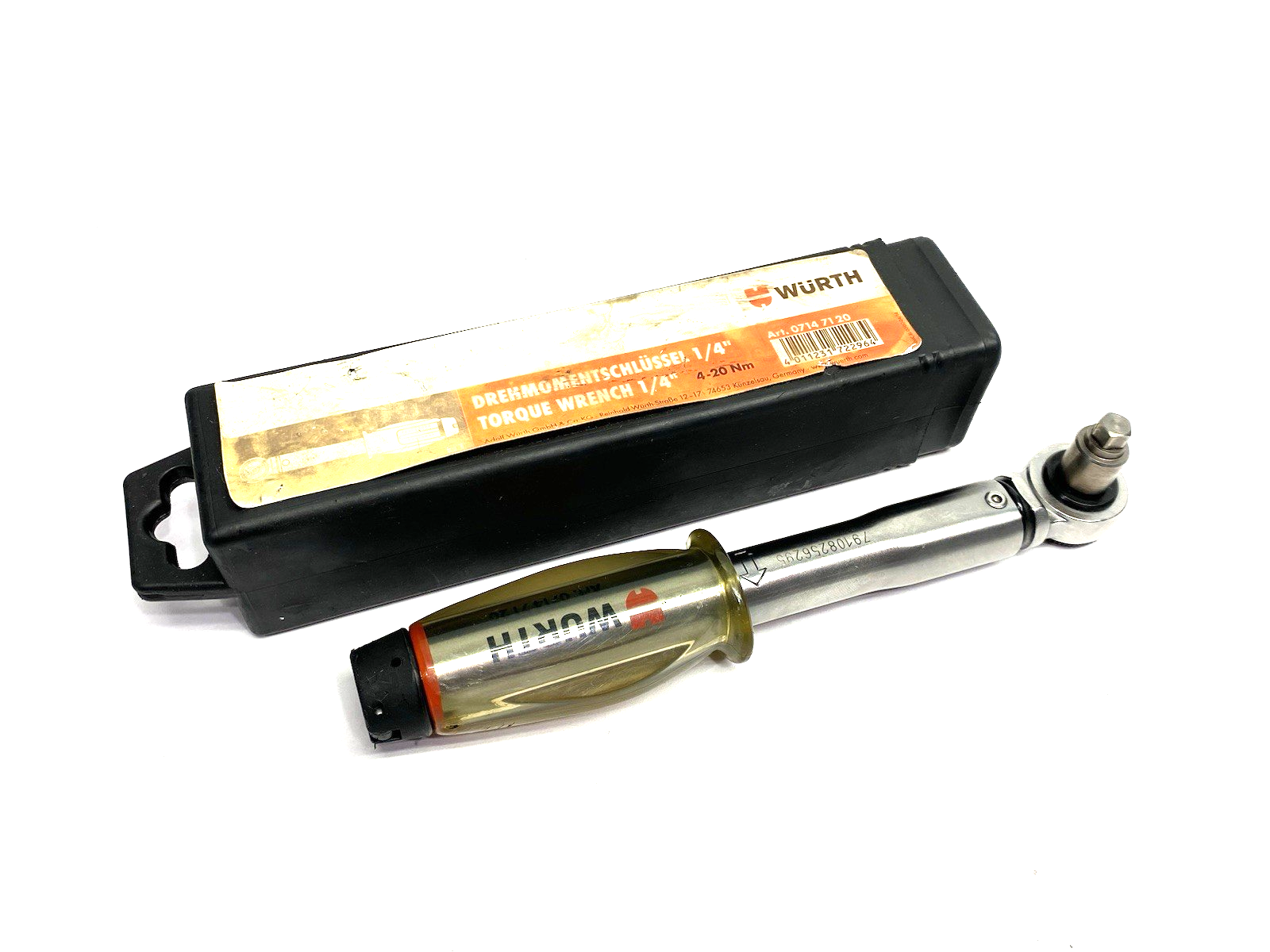 07147120 | Wurth Torque Wrench 1/4" 4-20Nm, Reversible Ratchet, 0714720020 - Used - Maverick Industrial Sales