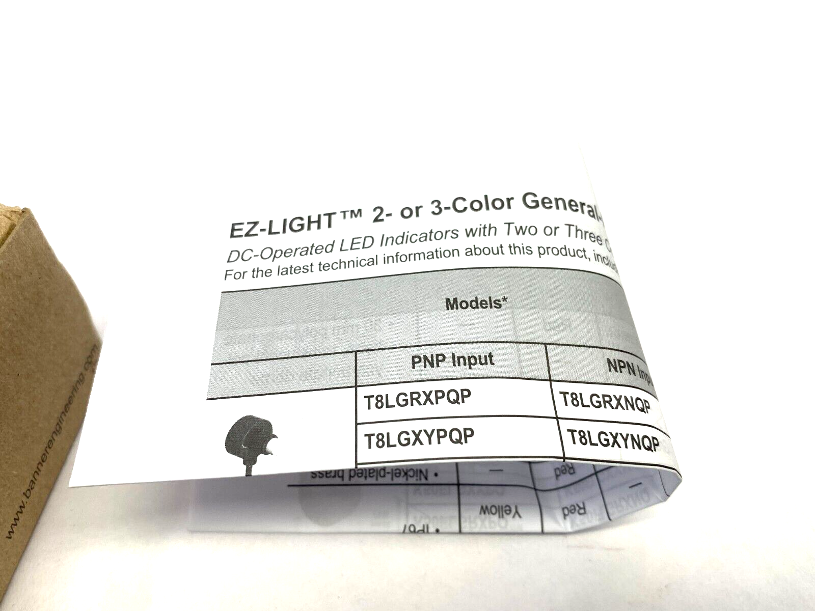Banner T30GRXP EZ-LIGHT 2-Color General Purpose Indicator 10-30VDC 76405 - Maverick Industrial Sales
