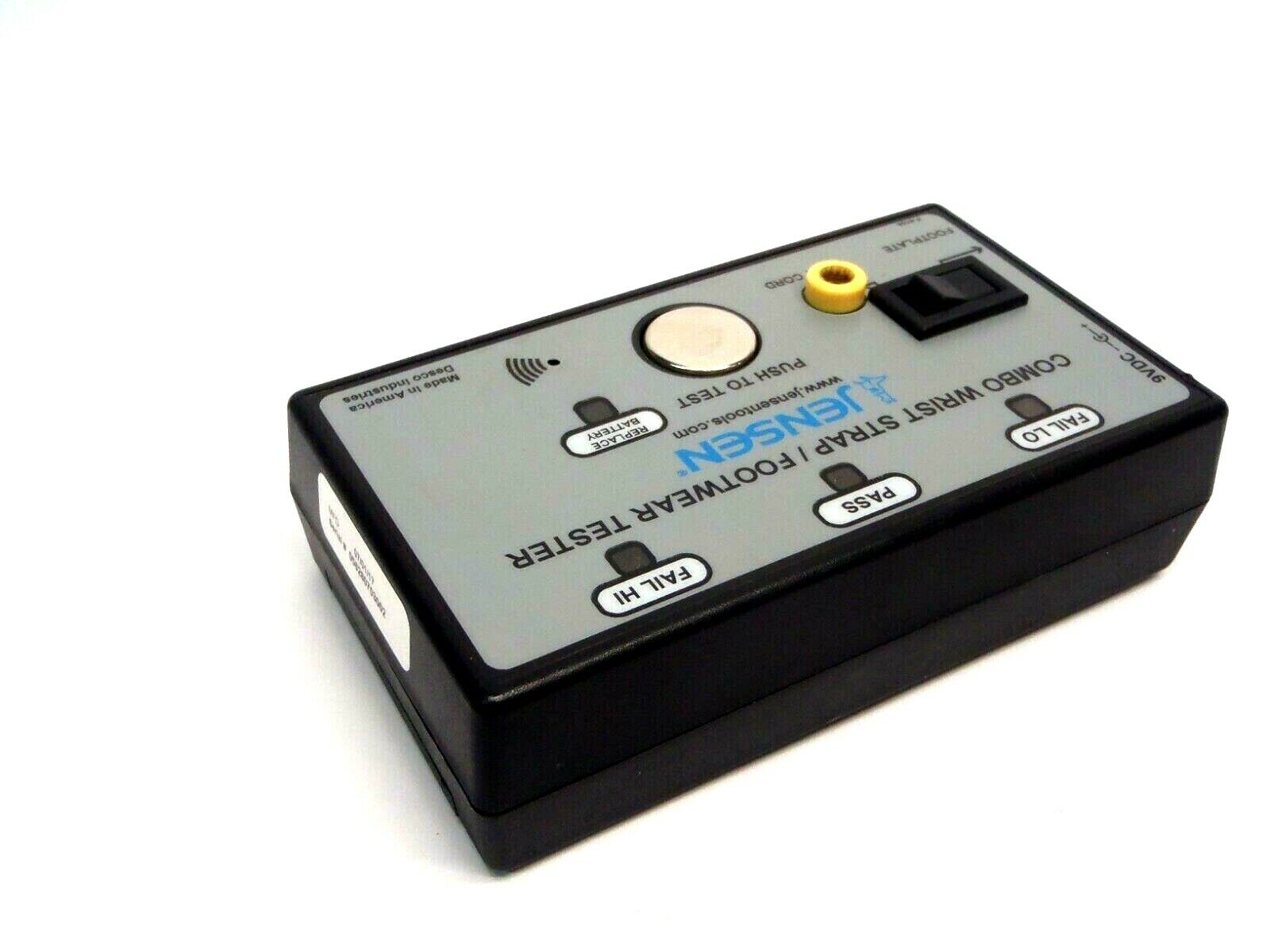 Jensen Combo Wrist Strap Footwear Tester 9VDC - Maverick Industrial Sales