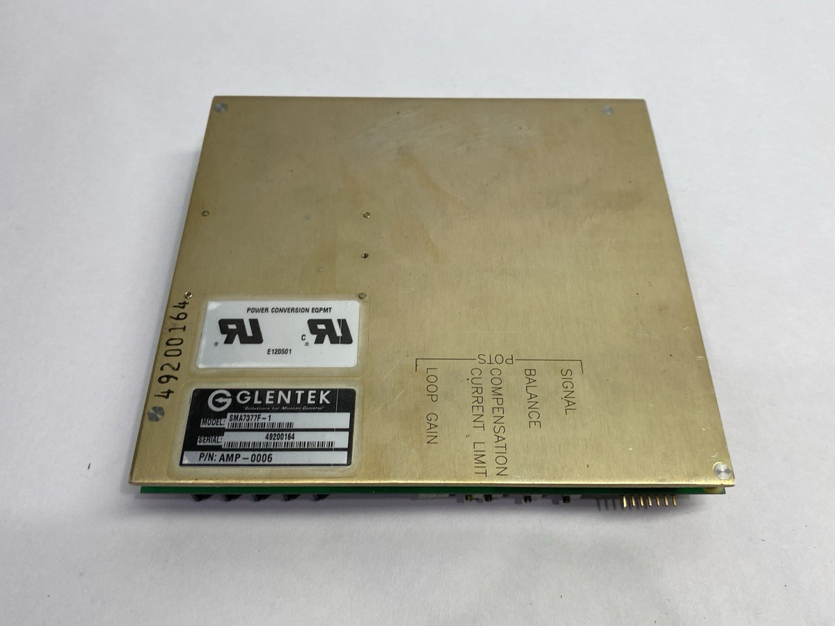 Glentek SMA7377F-1 DC Brush Servo Motor Amplifier AMP-0006 - Maverick Industrial Sales