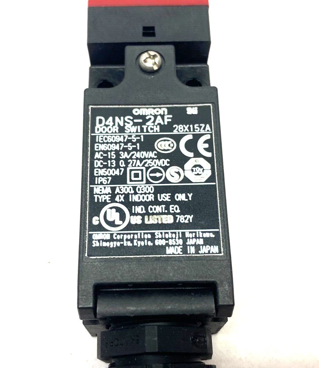 Omron D4NS-2AF Safety Door Switch 3A/240VAC 27A/250VDC 28Z15ZA - Maverick Industrial Sales