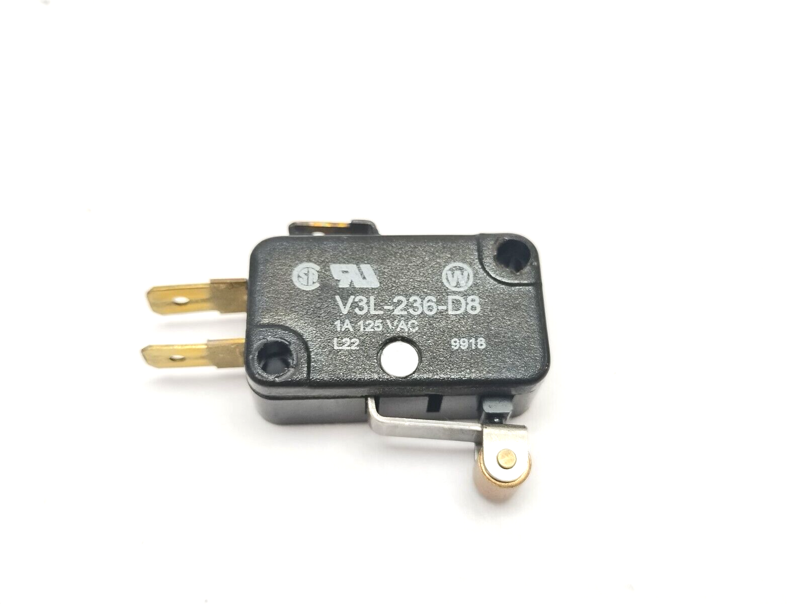 Honeywell Microswitch V3L-236-D8 Miniature Roller Lever Limit Switch 1A 125VAC - Maverick Industrial Sales