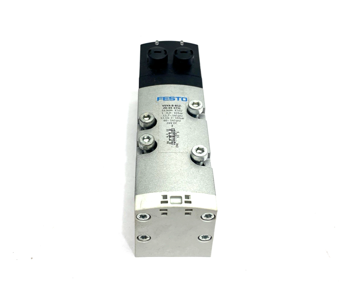 VSVA-B-B52-ZD-D1-1T1L | Festo Air Solenoid Valve 5/2 Bistable, 543696 - Used - Maverick Industrial Sales