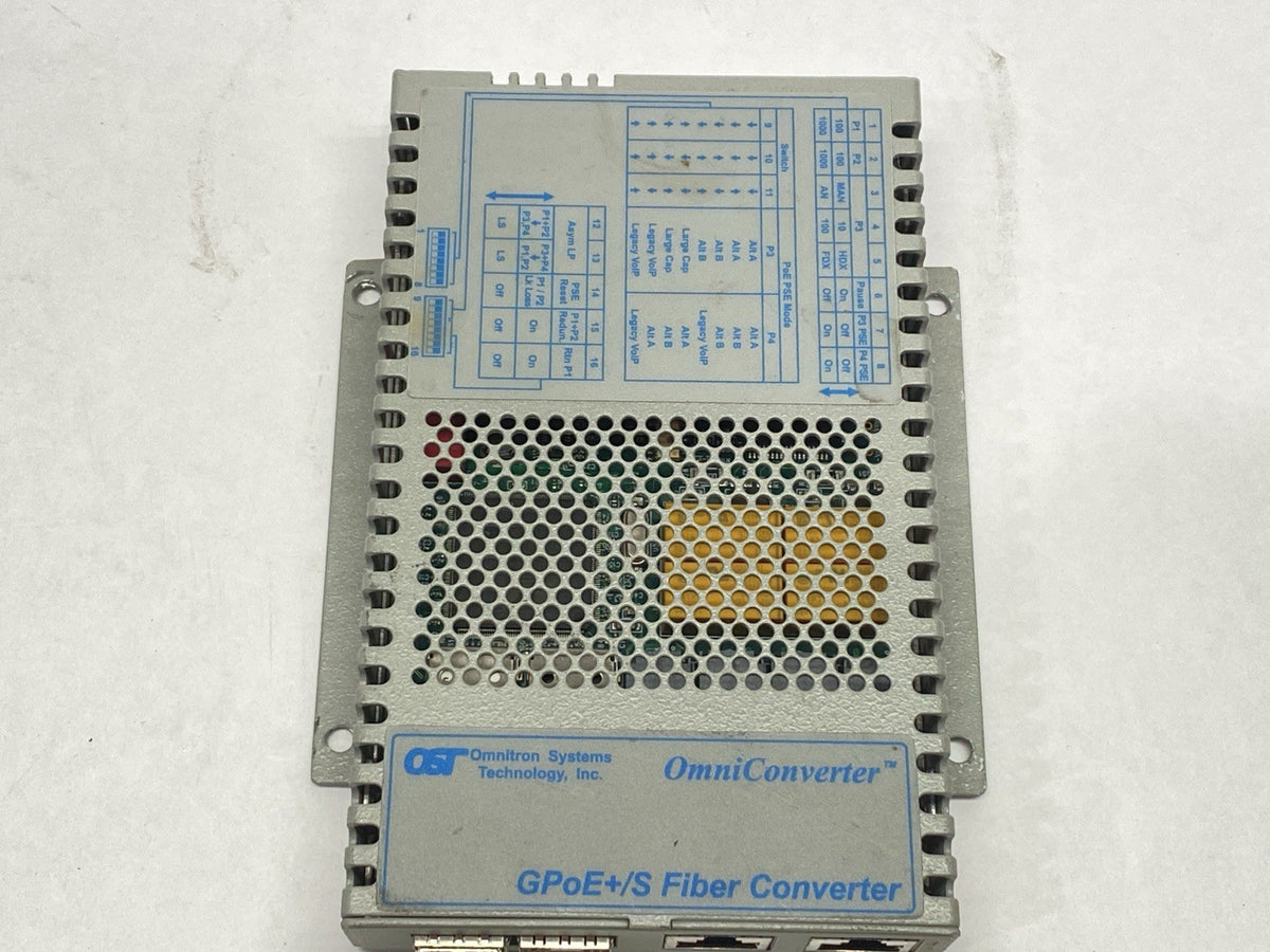 Omnitron Systems 9439-1-21W OmniConverter GPoE+/S FIber Converter Module - Maverick Industrial Sales
