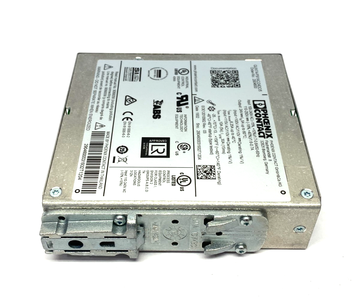 Phoenix Contact QUINT4-PS/1AC/24DC/5 Primary Switched Power Supply 2904600 - Maverick Industrial Sales