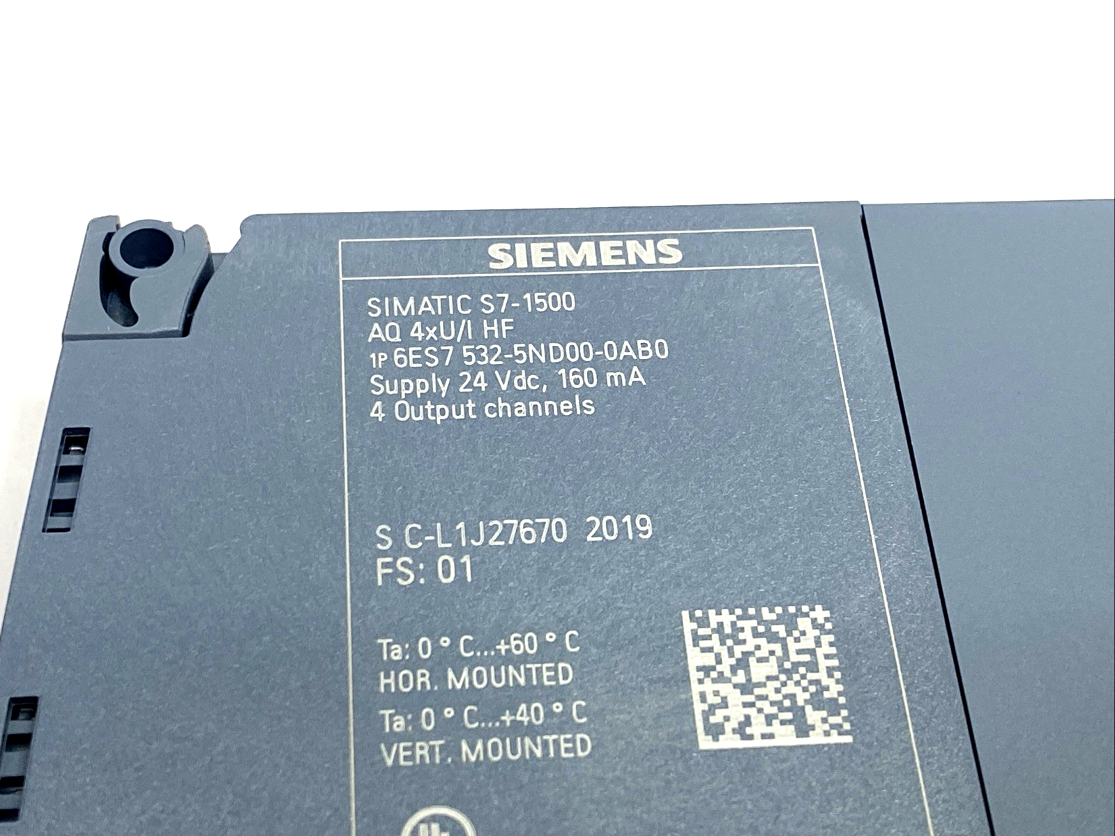 Siemens 6ES7532-5ND00-0AB0 SIMATIC S7-1500 Output Module AQ 4xU/I HF - Maverick Industrial Sales