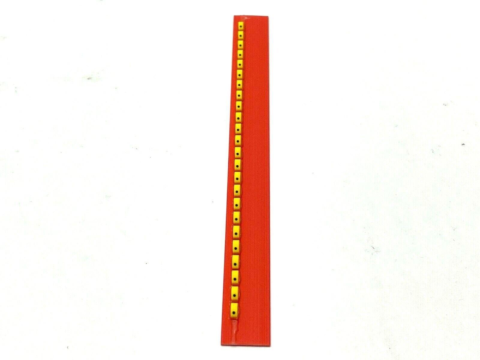 Grafoplast 117P14BY Wiremarker Strips PKG OF 25 - Maverick Industrial Sales