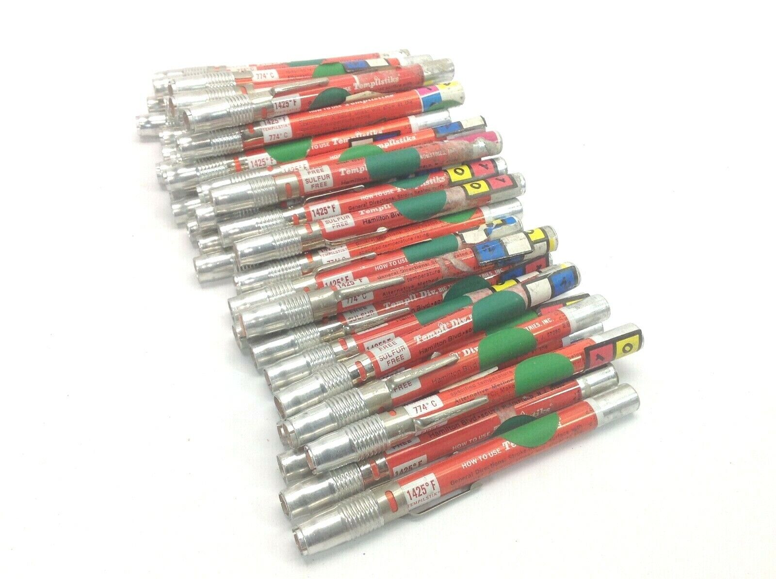 Tempil Tempilstik 1425°F Temperature Indicating Crayon Pen 774°C, LOT of 43 - Maverick Industrial Sales