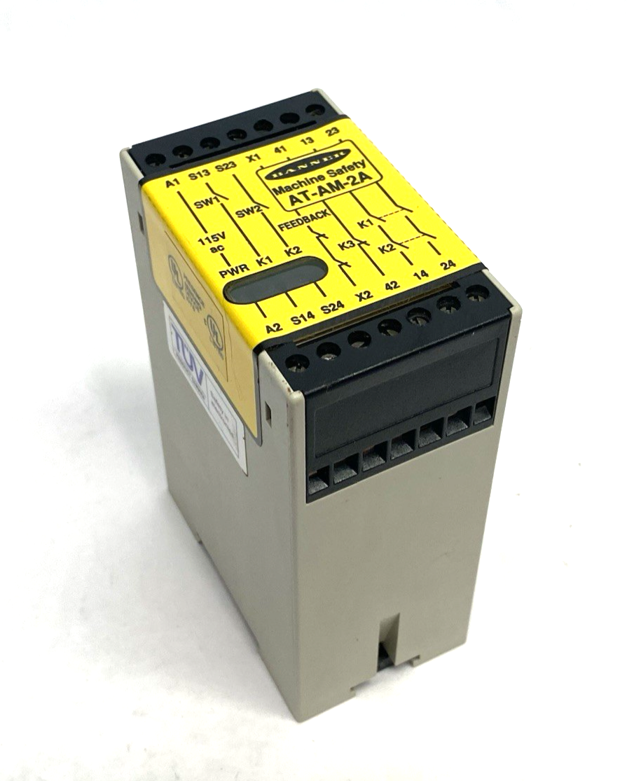 Banner Engineering AT-AM-2A DUO-Touch Two-Hand Control Button Safety Relay 71976 - Maverick Industrial Sales