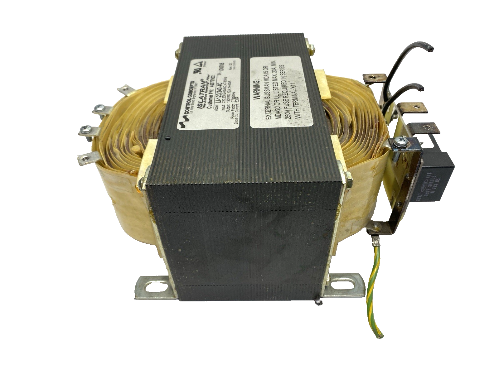 Control Concepts Islatran LI-120/240-4C Rev. 02 Transformer 120VAC - Maverick Industrial Sales