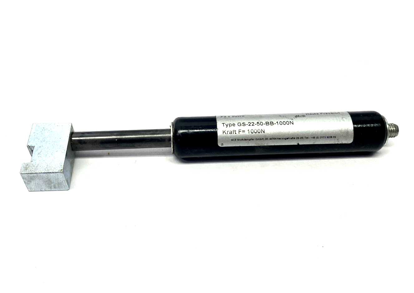 Ace Controls GS-22-50-BB-1000N Industrial Gas Spring 292 Lb. Extension Force - Maverick Industrial Sales