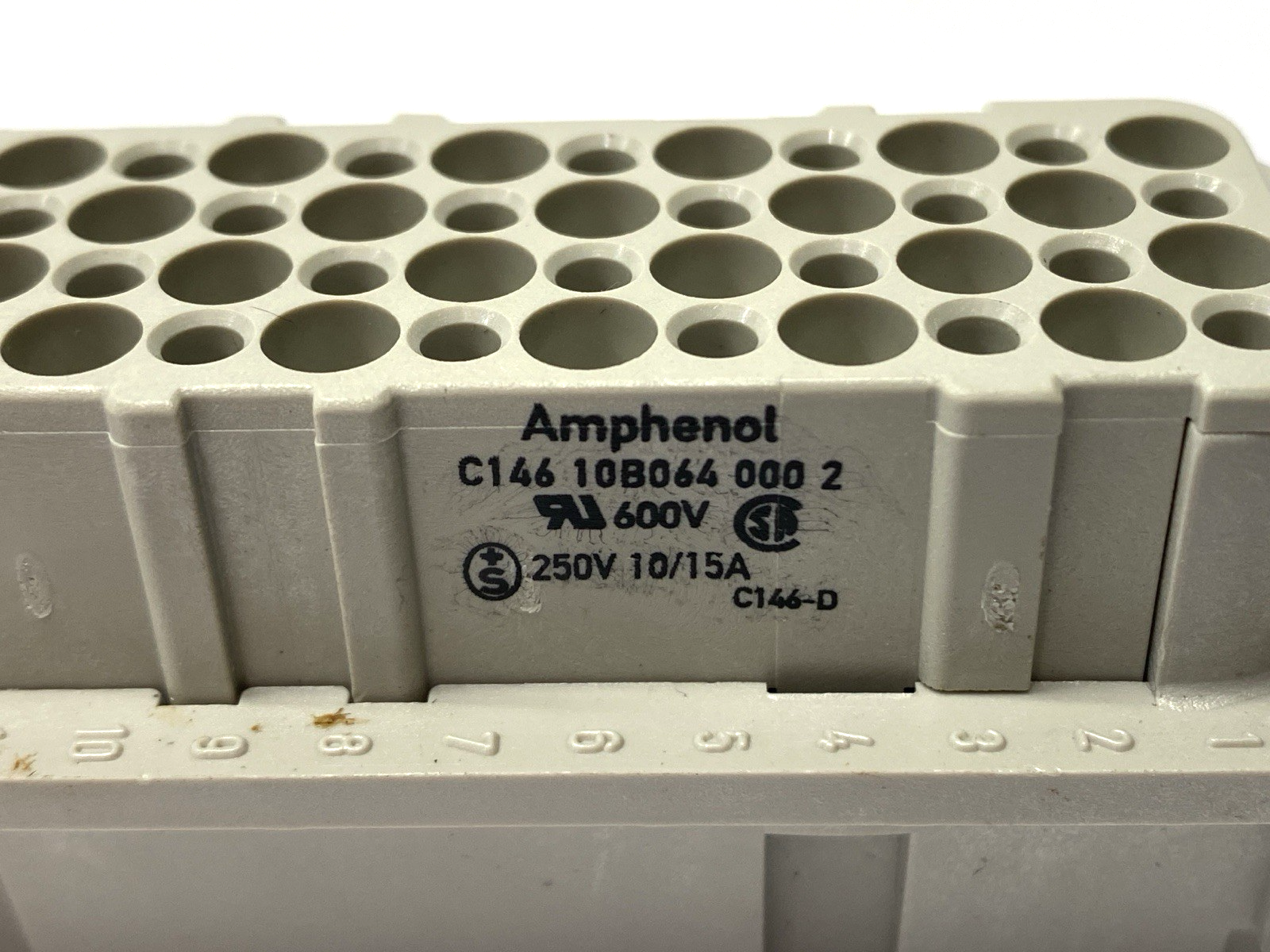 Amphenol C14610B0640002 Connector w/ Harting Han B Hood Side Entry 2 Levers M32 - Maverick Industrial Sales
