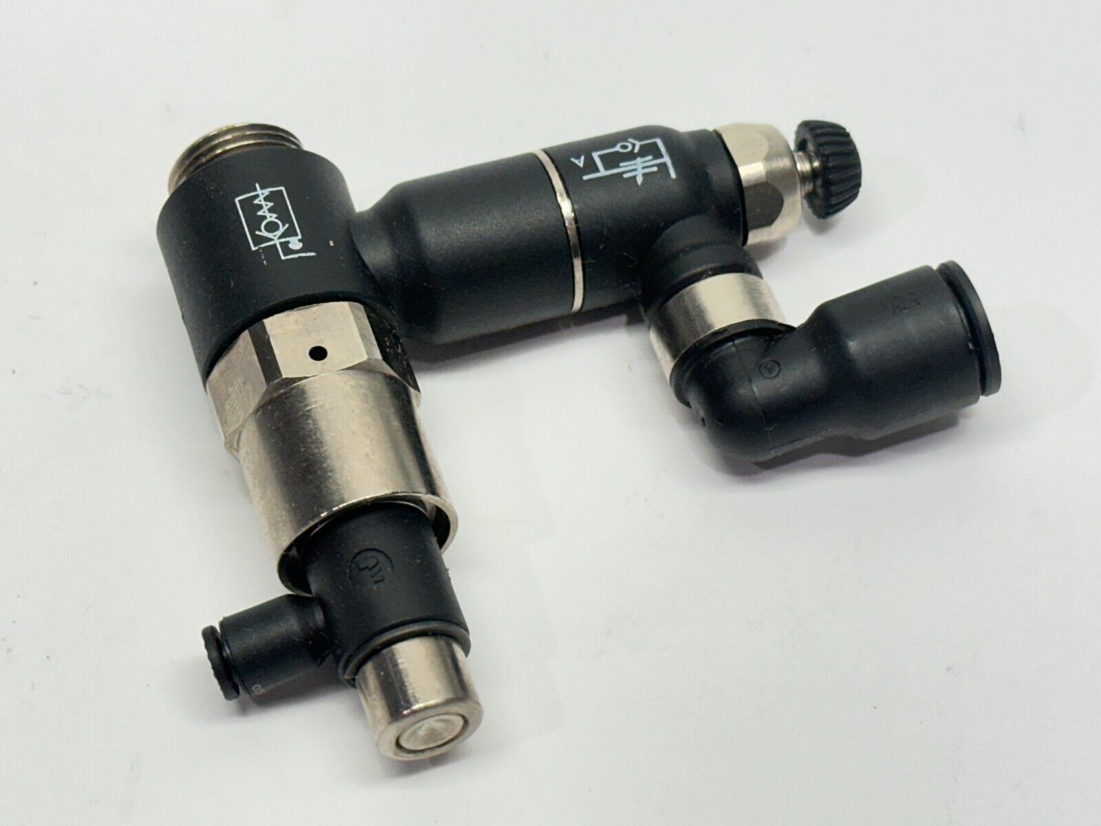 Parker Legris 7894 10 17 Pneumatic Piloted Non-Return Valve 3/8" 10mm OD - Maverick Industrial Sales