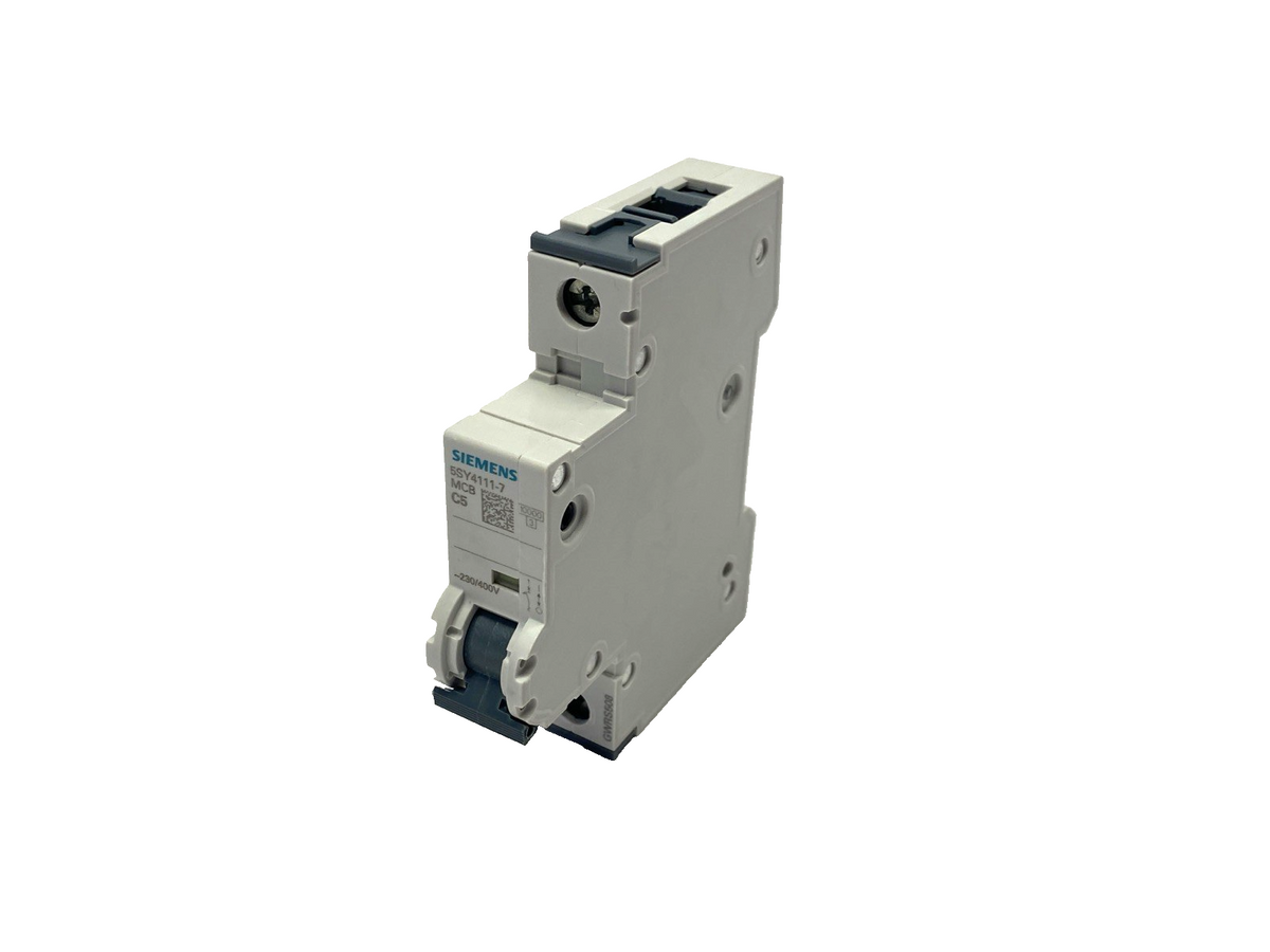 5SY4111-7 | Siemens Miniature Circuit Breaker 230/400V 10kA, 1-Pole, C-Trip, 5A - New – Open box - Maverick Industrial Sales