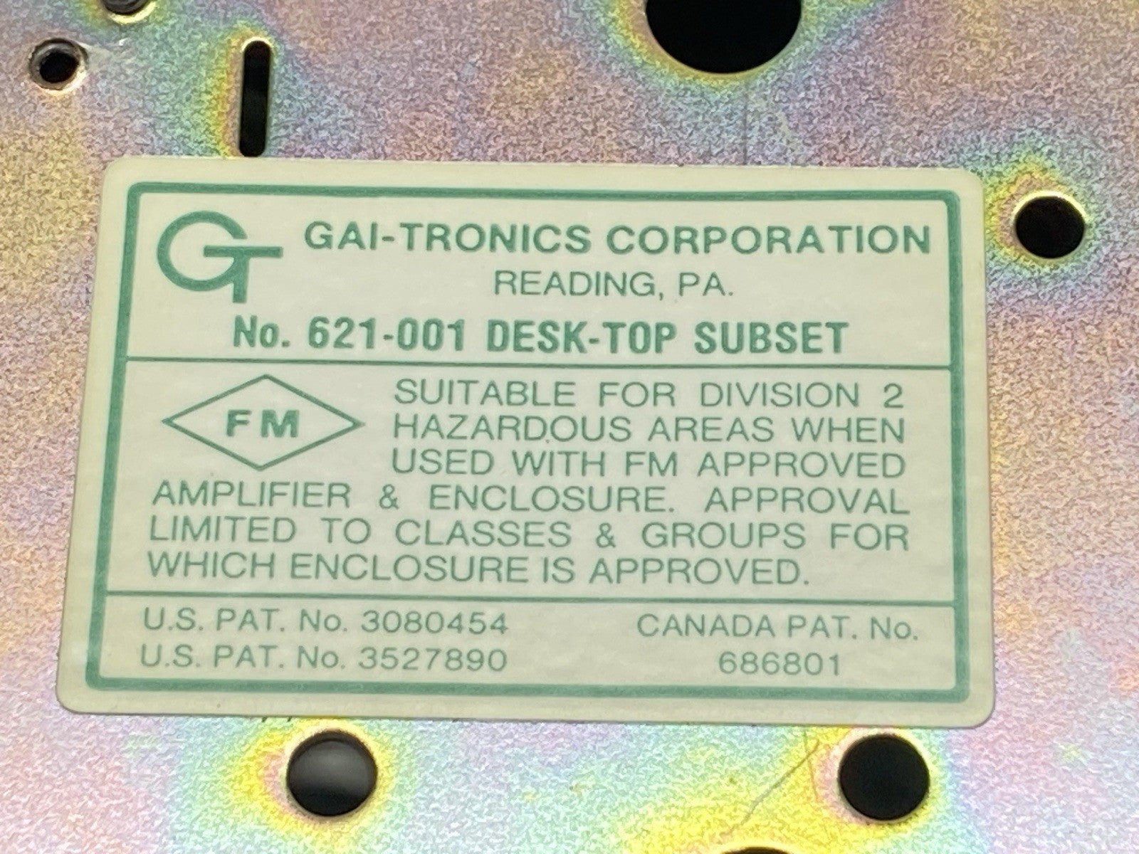 GAI-Tronics 621-001 Desk-Top Subset - Maverick Industrial Sales
