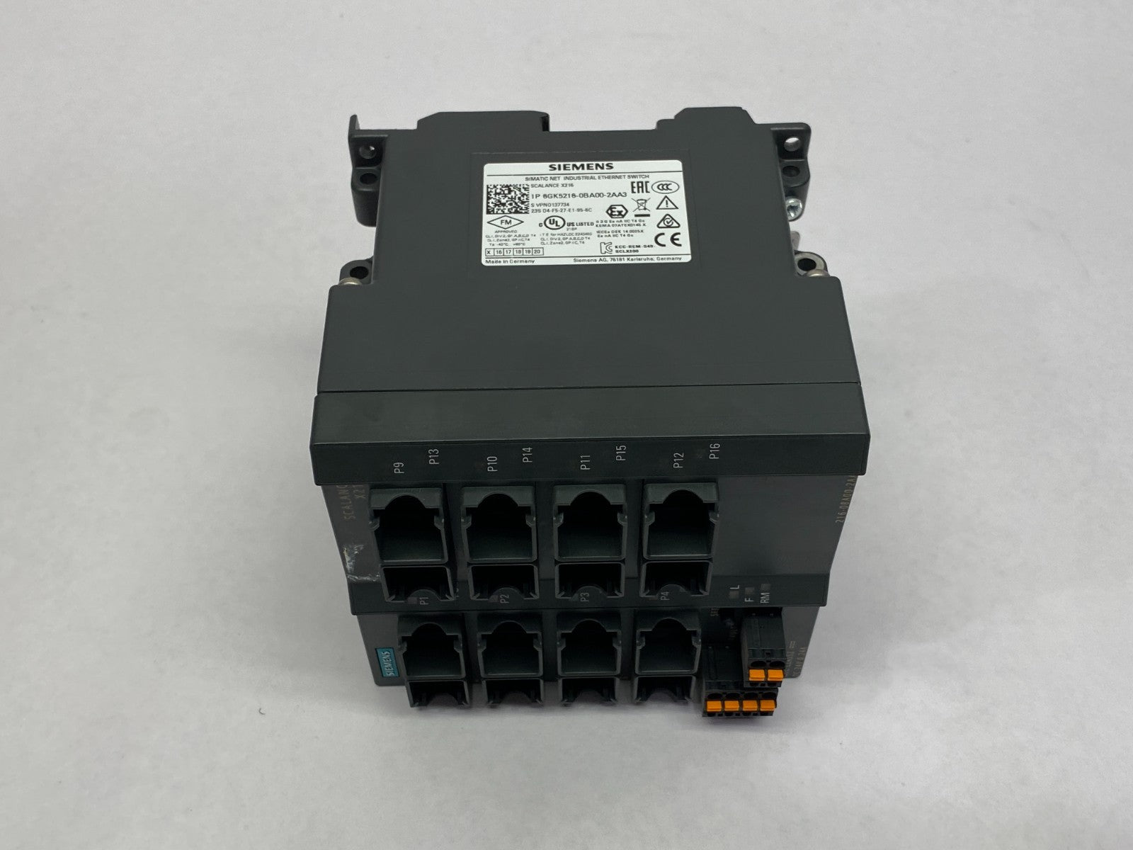 Siemens 216-0BA00-2AA3 SCALANCE X216 Industrial Ethernet Switch 16x 10/100Mbps - Maverick Industrial Sales
