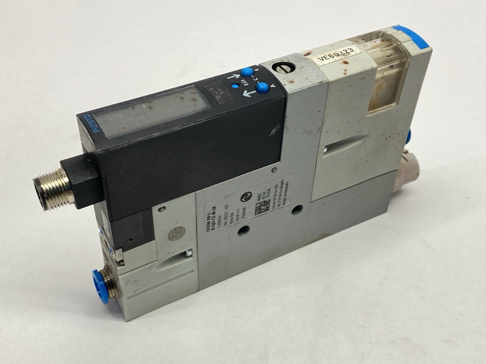 QVEM-10-L-B-QO-CE-N-LK | Festo Vacuum Generator 539074 - For parts or not working - Maverick Industrial Sales