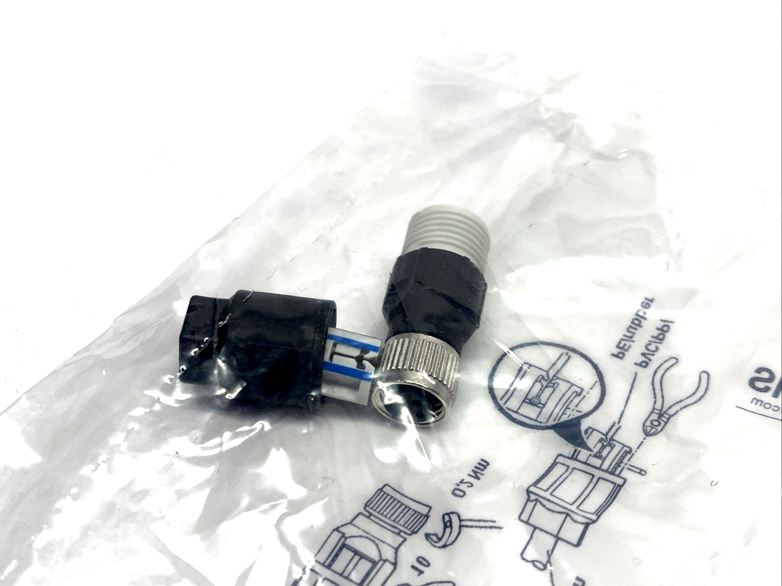 Pepper+Fuchs V3-GM-Q4 Female Connector, Field Attachable M8 3-Pin 258191 - Maverick Industrial Sales