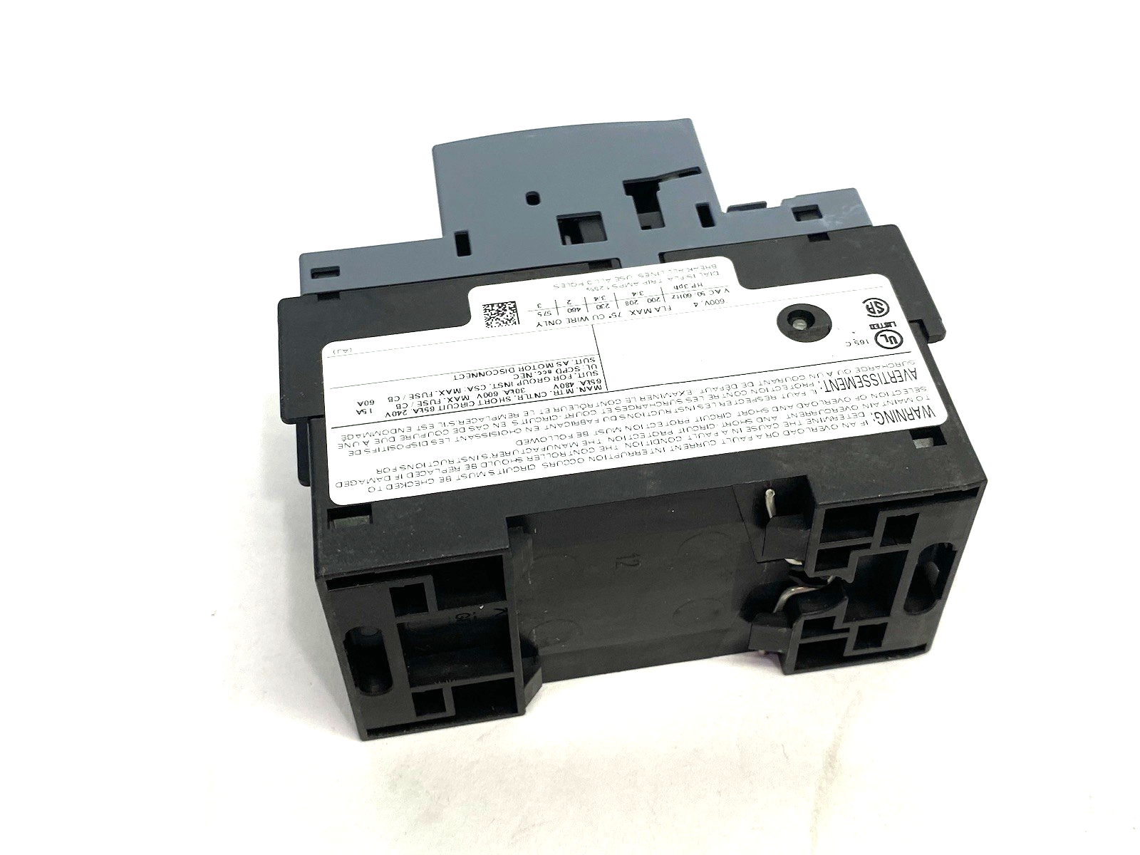 Siemens 3RV2411-1EA10 SIRIUS Motor Protection Circuit Breaker Size S00 - Maverick Industrial Sales