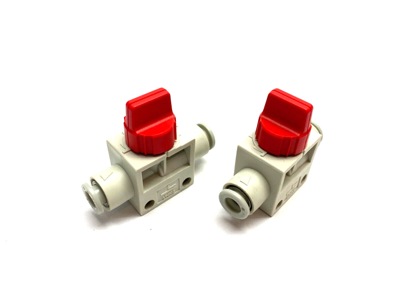 SMC VHK3 Manual Valve 6mm OD Tube LOT OF 2