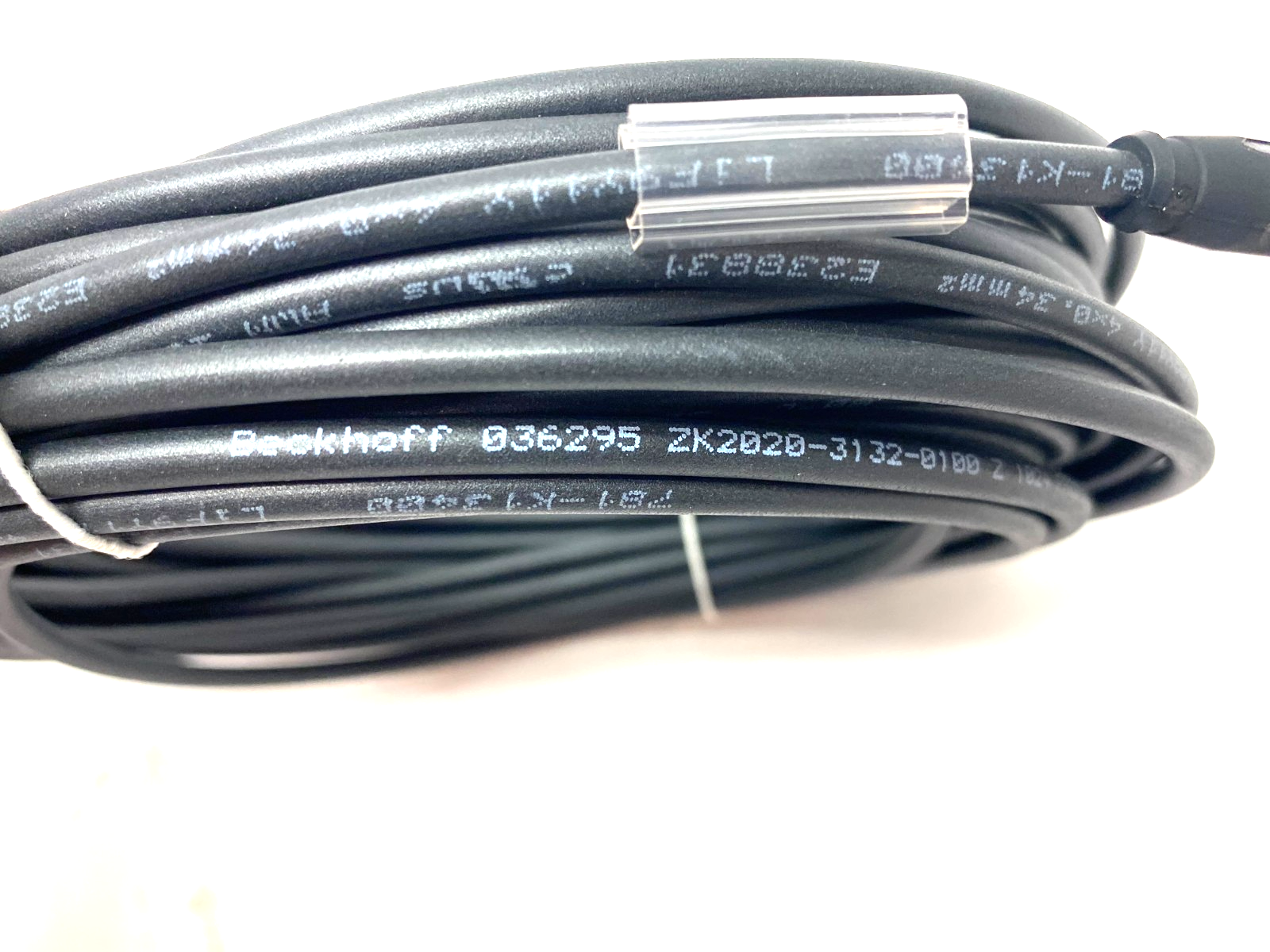 Beckhoff ZK2020-3132-0100 Double Ended Power Cable M8 4-Pin M/F 10m, 036295 - Maverick Industrial Sales