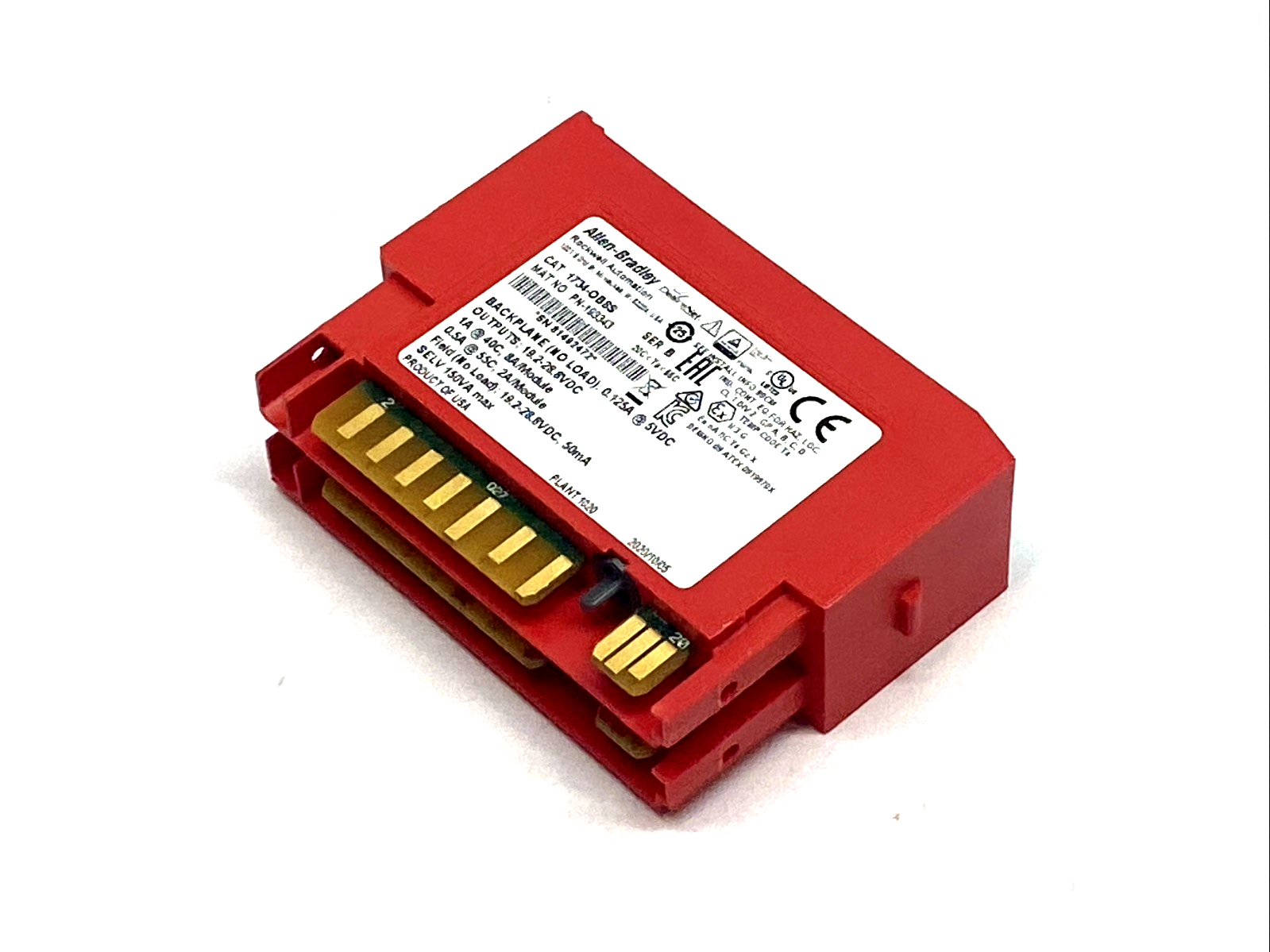 1734-OB8S | Allen-Bradley POINT Guard I/O 8pt 24VDC Safety Output Module - For parts or not working - Maverick Industrial Sales