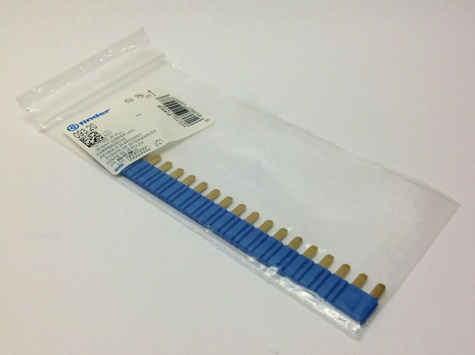 Finder 093.20 Jumper Link 20 Way Blue - Maverick Industrial Sales