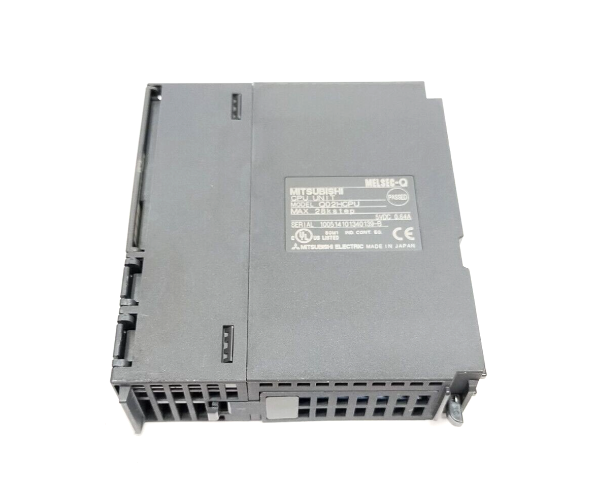 Mitsubishi Q02HCPU MELSEC-Q High Performance PLC CPU 28Kstep 5VDC - Used - Maverick Industrial Sales