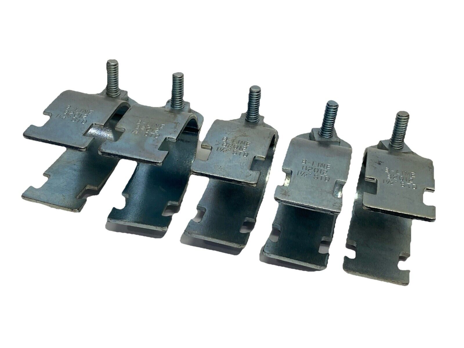 Cooper B2012 B-Line Conduit Strut Clamp 1-1/2" Plated Zinc LOT OF 5 - Maverick Industrial Sales