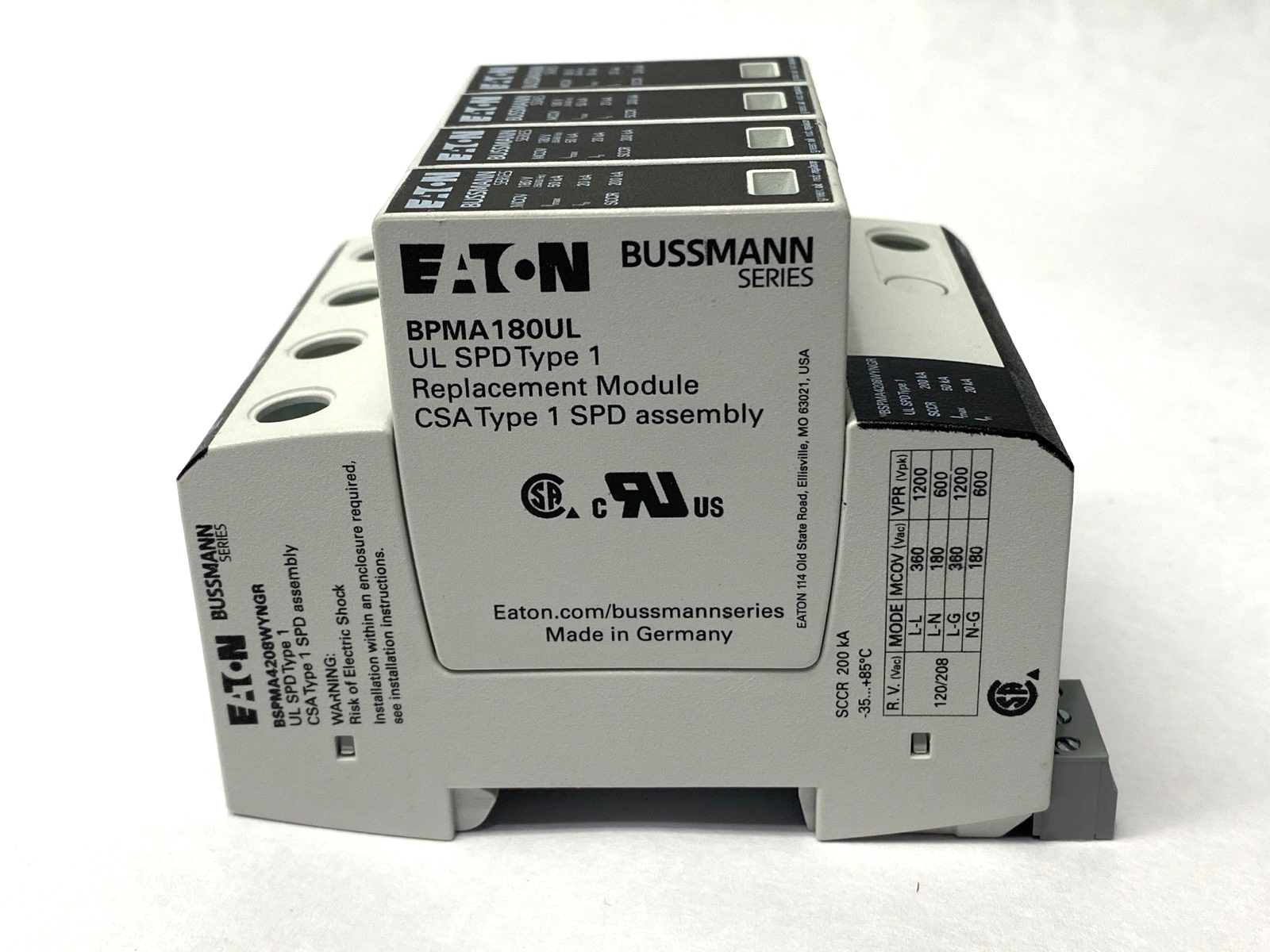Eaton BSPMA4208WYNGR Industrial Surge Protector 275V - Maverick Industrial Sales