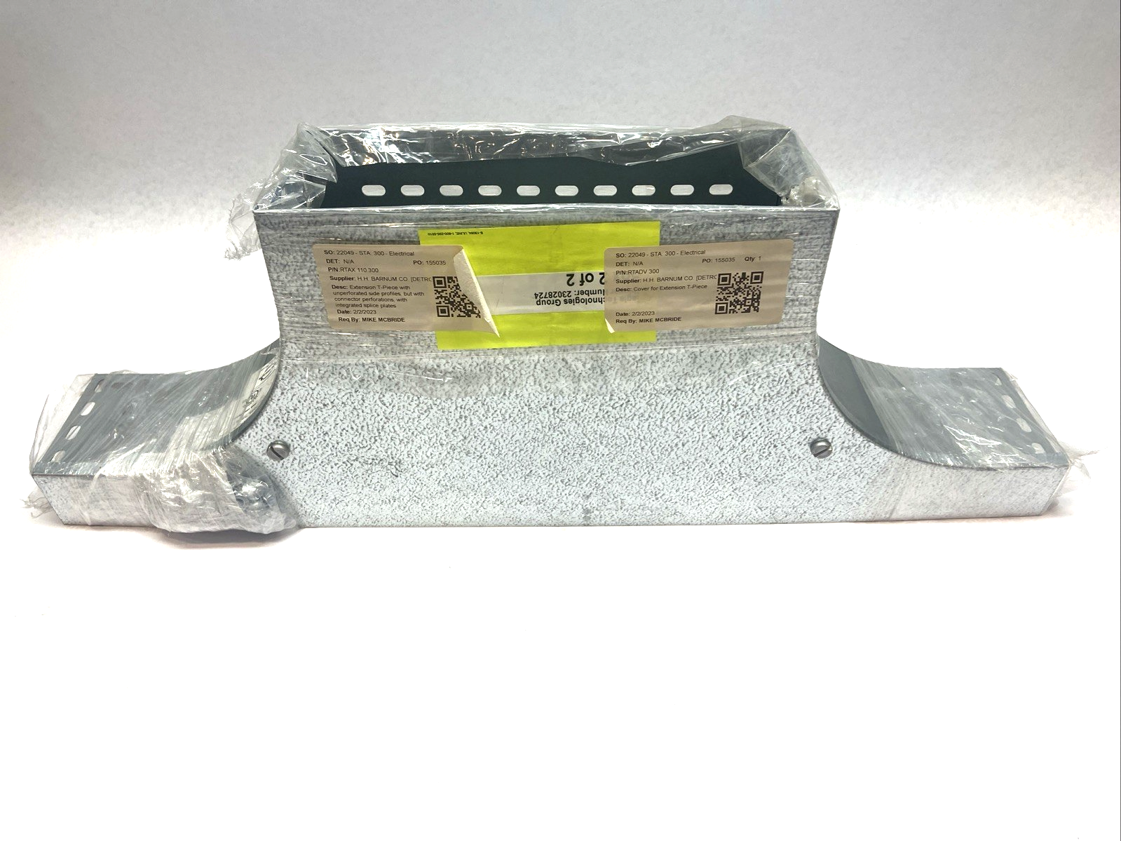 RTA 110.300,RTADV 300 | Niedax RTA 110.300 Cable Tray w/ RTADV 300 Tray Cover - New – Open box - Maverick Industrial Sales