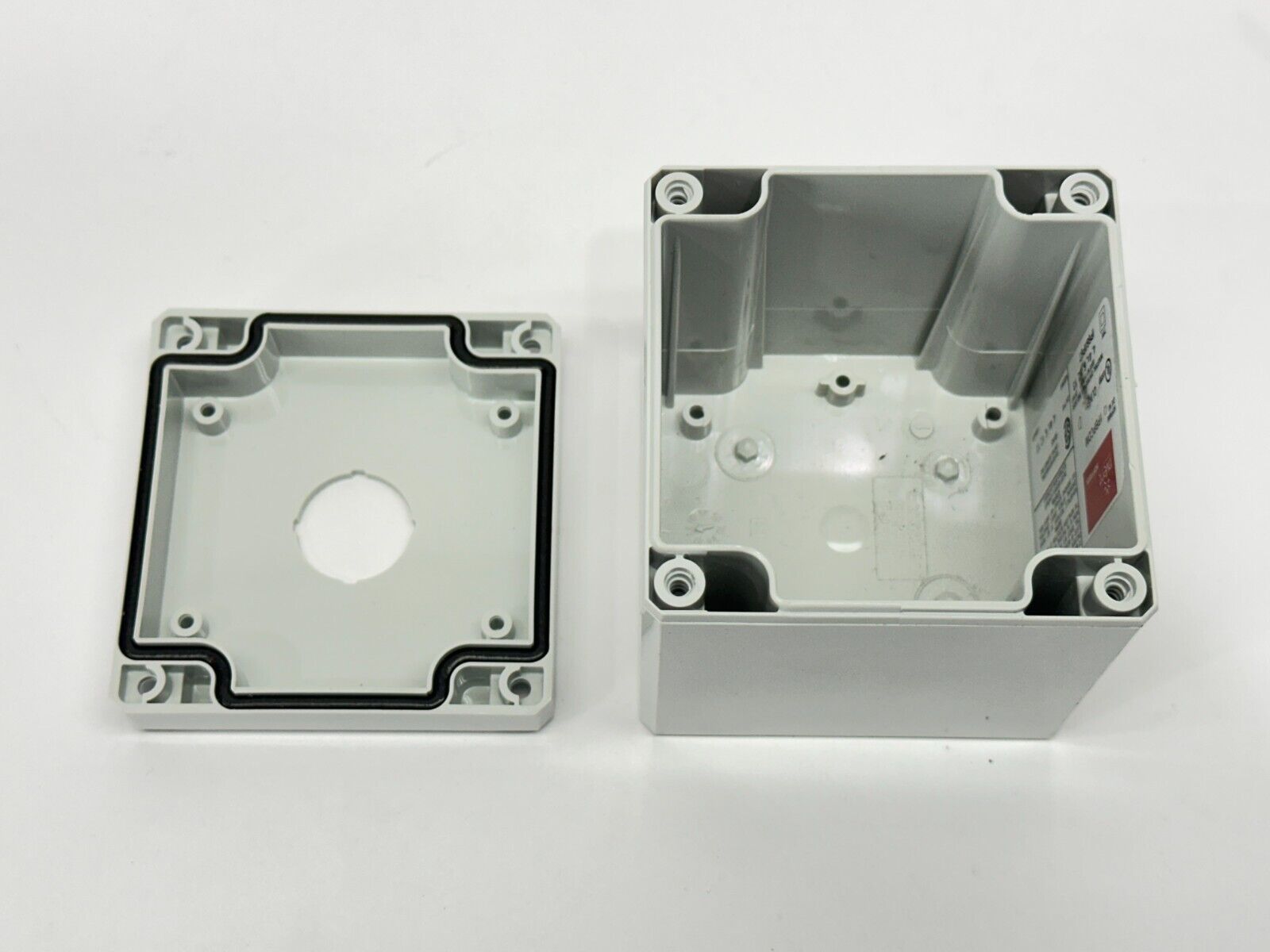 Hoffman 1PBPCDM Plastic Pushbutton Enclosure 3.23" x 3.15" - Maverick Industrial Sales