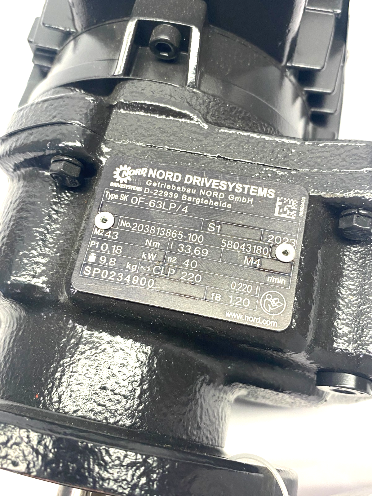 Nord SK0F-63LP/4 MS Spur Gearmotor, Scheugenpflug SP0234900 - Maverick Industrial Sales