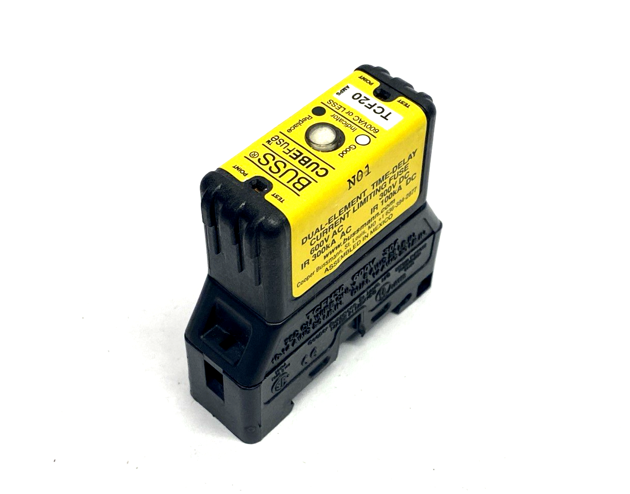 TCF20 | Eaton Bussmann Class CF Current Limiting Cube Fuse 20A - Used - Maverick Industrial Sales