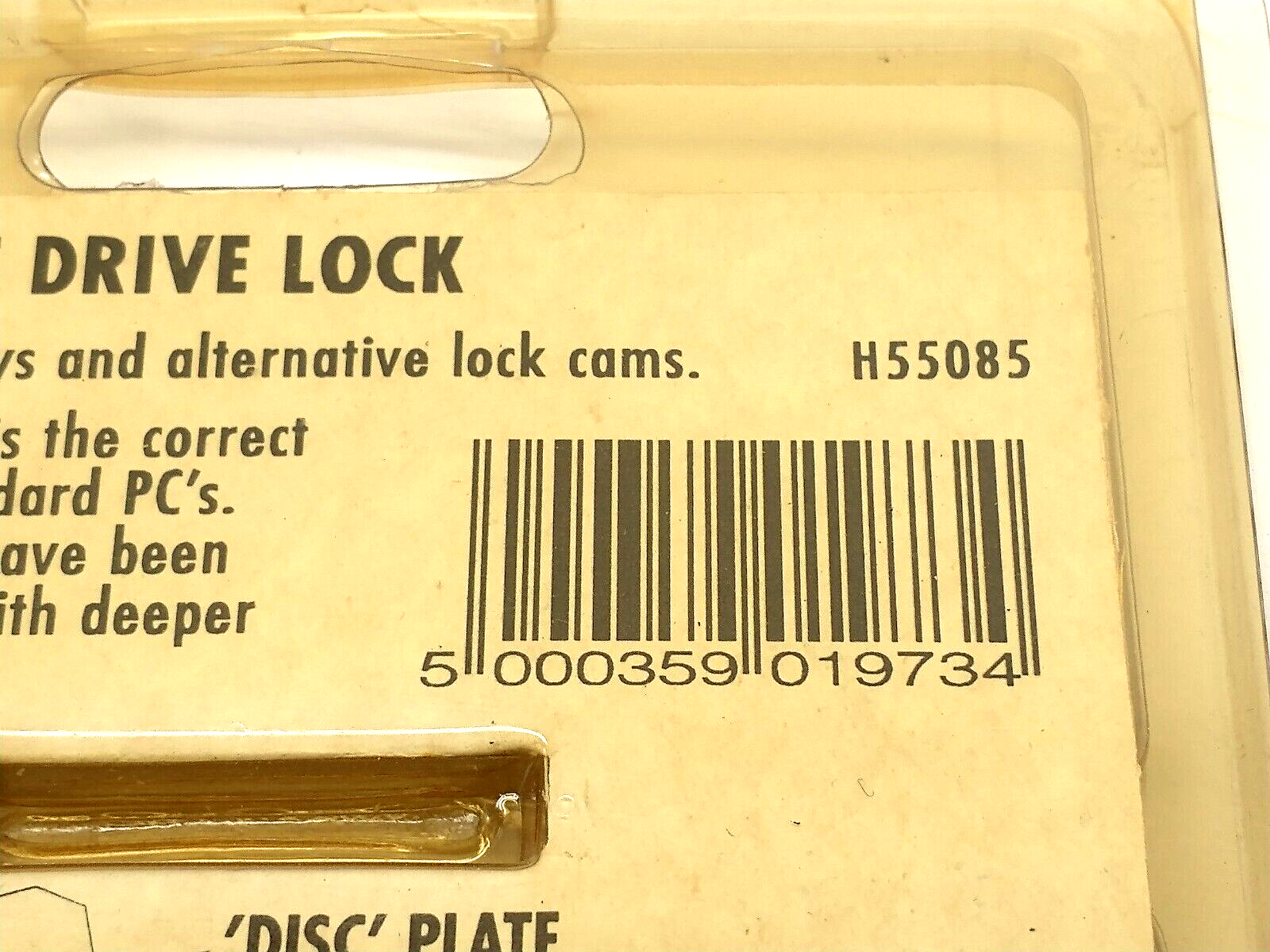 GENii Security H55085 Floppy Disc Drive Lock, Fits 3-1/2" & 5-1/4" Drives - Maverick Industrial Sales