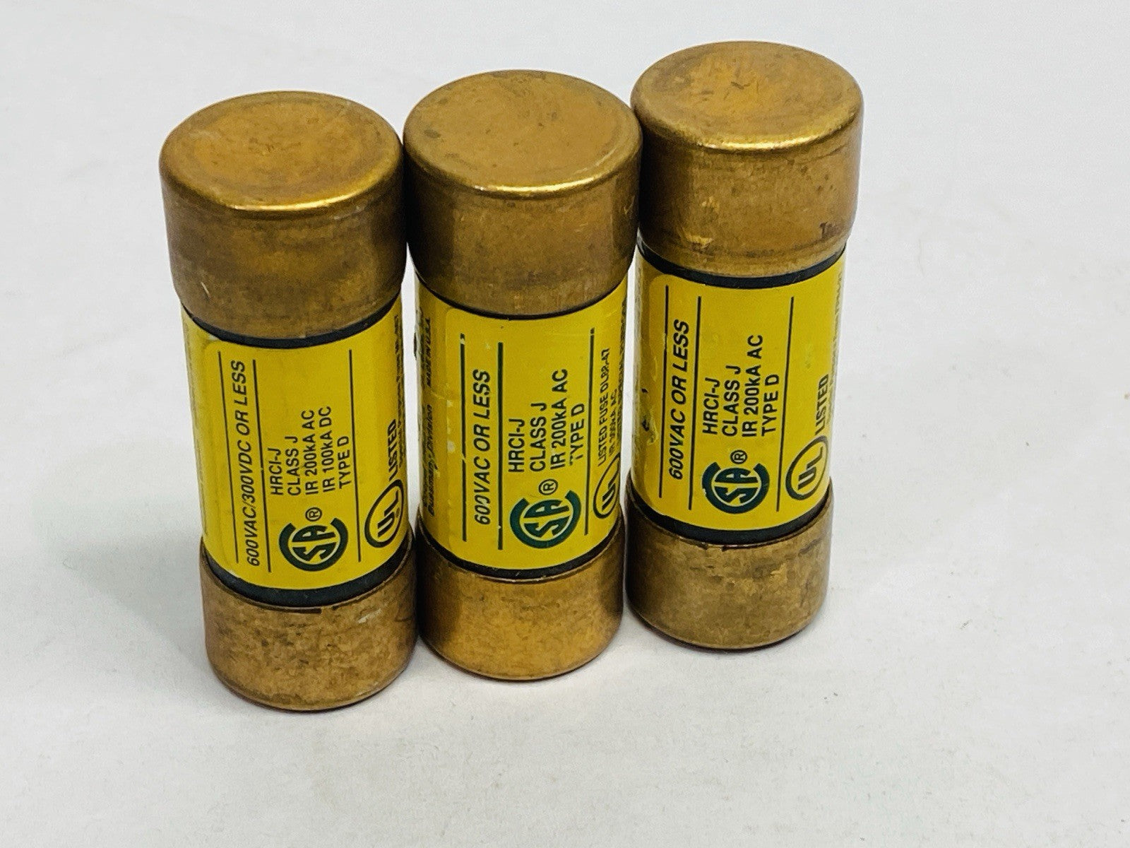 Bussmann LPJ-12SP Time Delay Class J Fuse 12A 600VAC LOT OF 3 - Maverick Industrial Sales