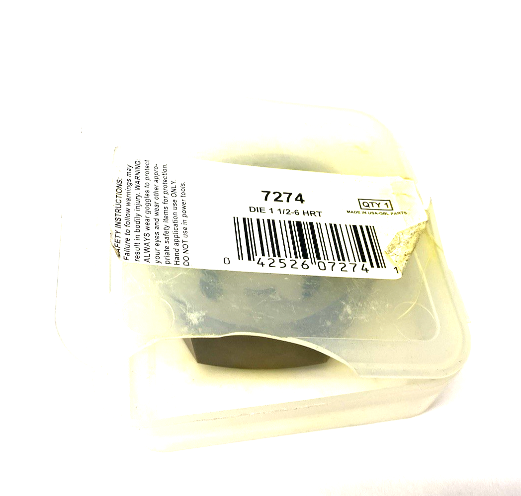 7274 | Irwin® Hanson® Flat Hex Rethreading Die, 1-1/2-6 UNC Thread - New – Open box - Maverick Industrial Sales