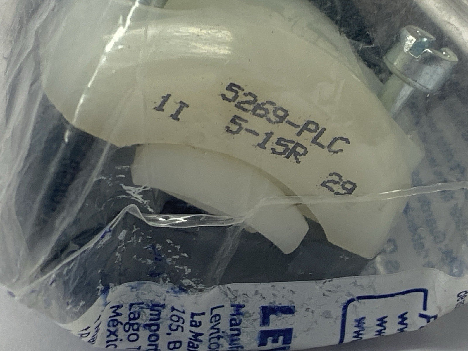 074-05269-PLC | Leviton Industrial Grade Plug 2-Pole 3 Wire 1-Phase 15A 125VAC - New - Maverick Industrial Sales