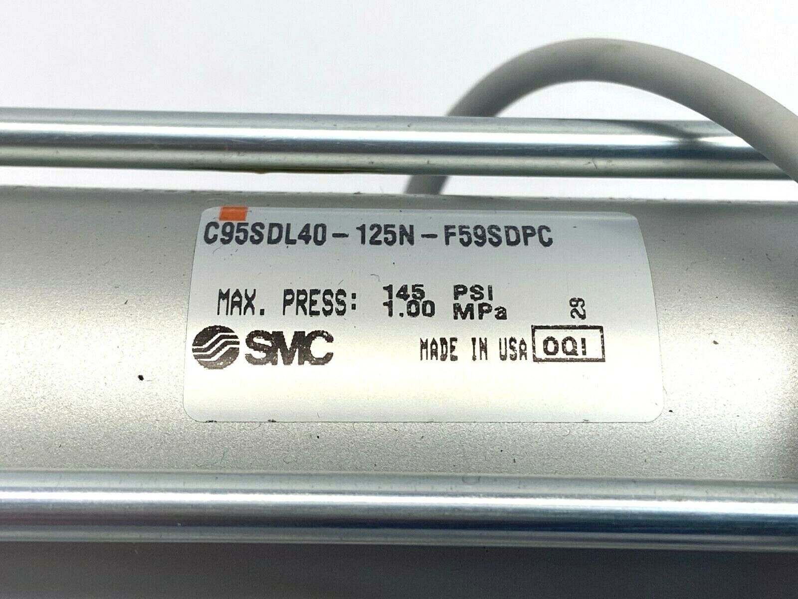 SMC C95SDL40-125N-F59SDPC Pneumatic Tie Rod Cylinder w/ Auto Switches - Maverick Industrial Sales