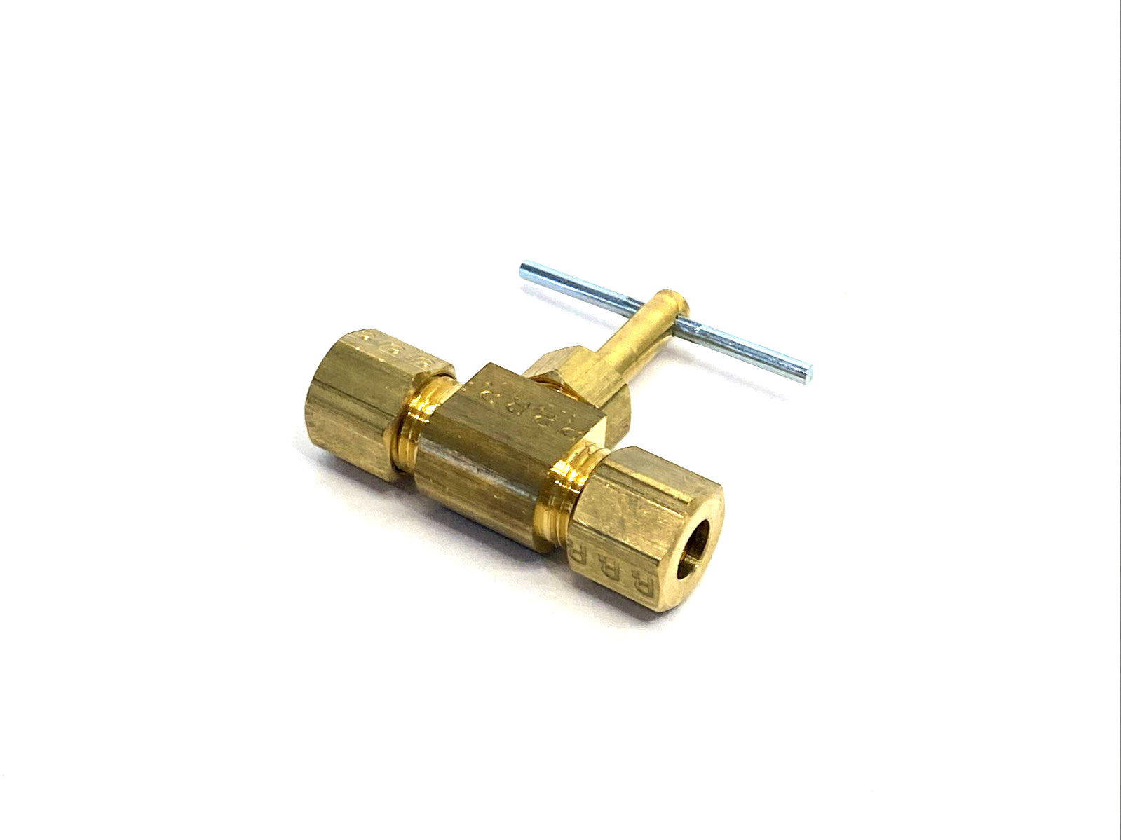 NV105C-4 | Parker Brass Needle Valve, 1/4" Tube O.D. Compression X 2-PK - New – Open box - Maverick Industrial Sales