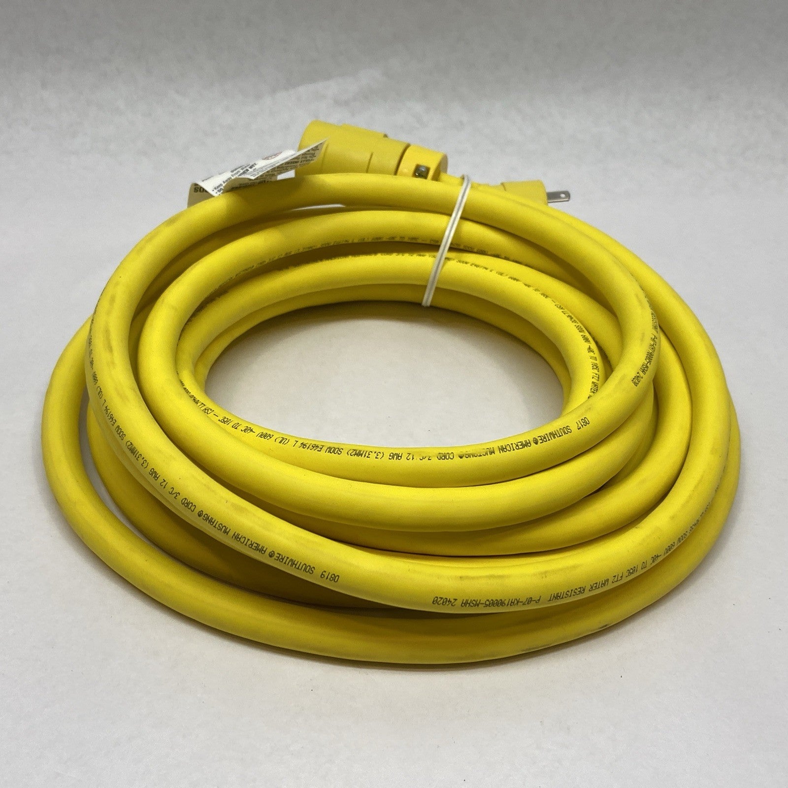 Molex 1301430084 Super-Safeway Cordset NEMA 5-20 25' 12/3 Yellow M-F 12 AWG - Maverick Industrial Sales