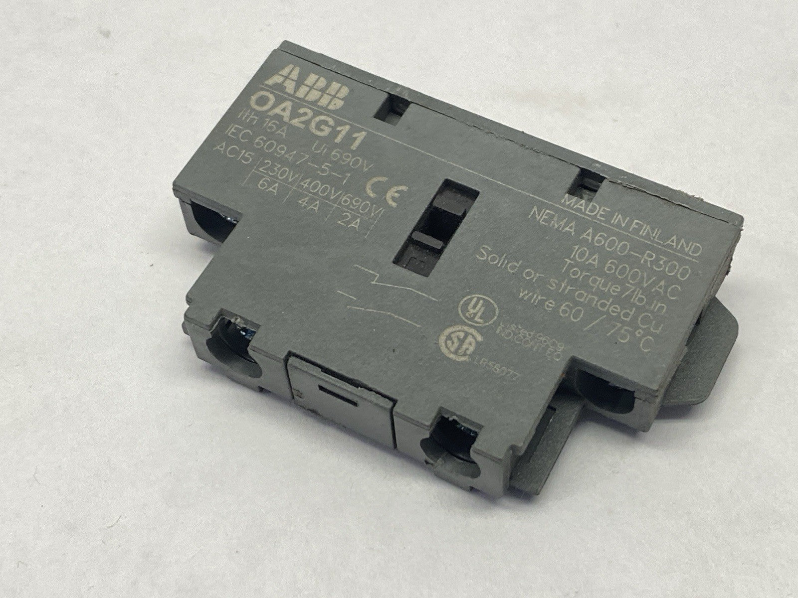 ABB 1SCA022379R8100 Auxiliary Contact Block OA2G11 LOT OF 3 - Maverick Industrial Sales
