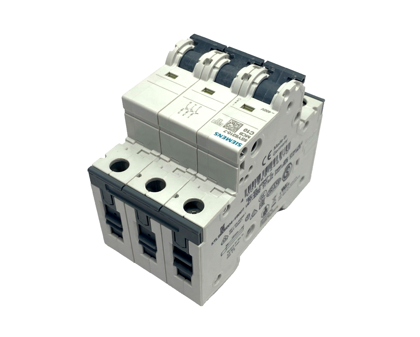 Siemens 5SY6310-7 C10 Miniature Circuit Breaker 3-Pole 400V 6kA 10A - Maverick Industrial Sales