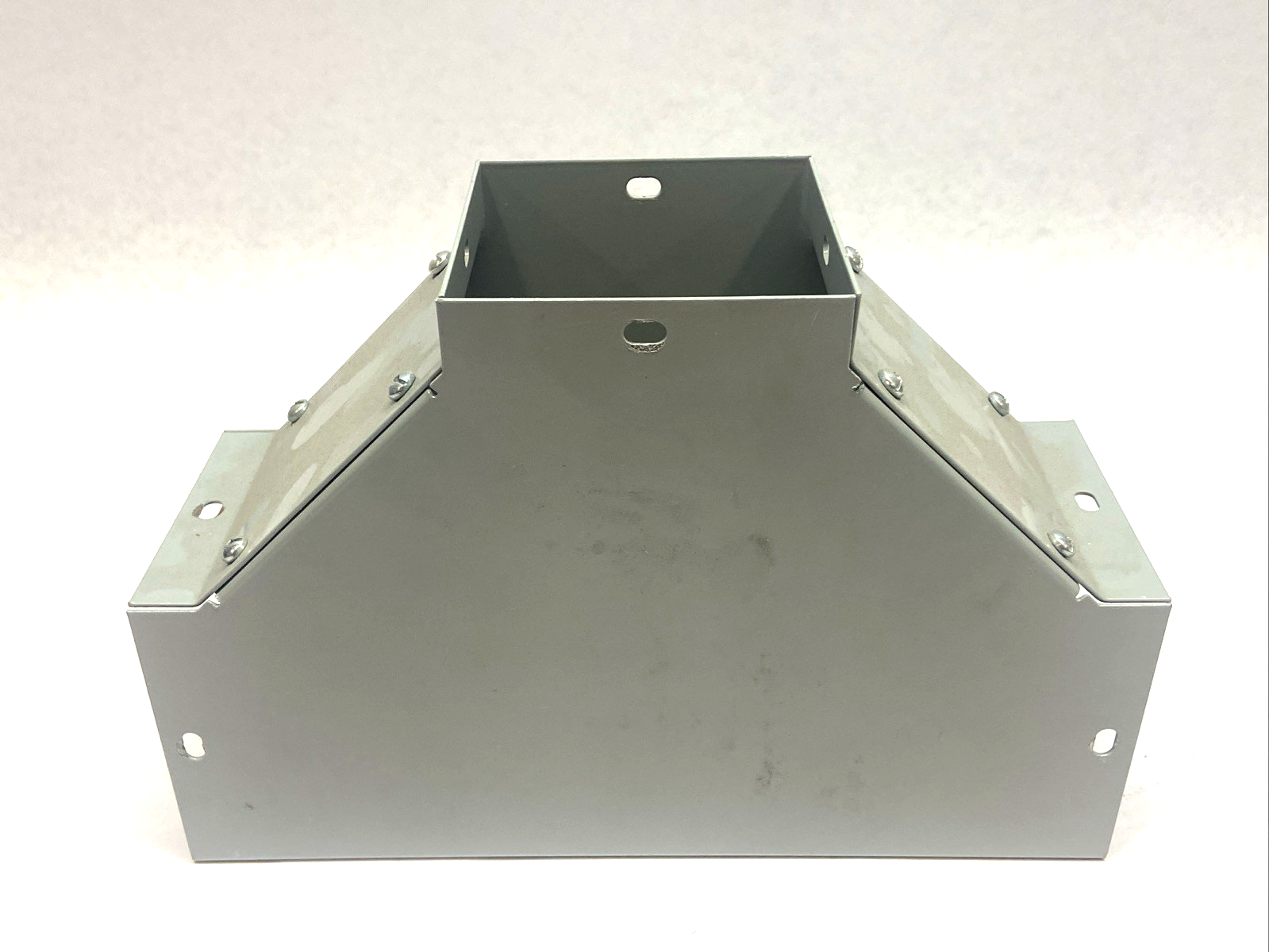 F44T | Hoffman Wireway T-Shape 4" x 4" Steel Gray - Used - Maverick Industrial Sales