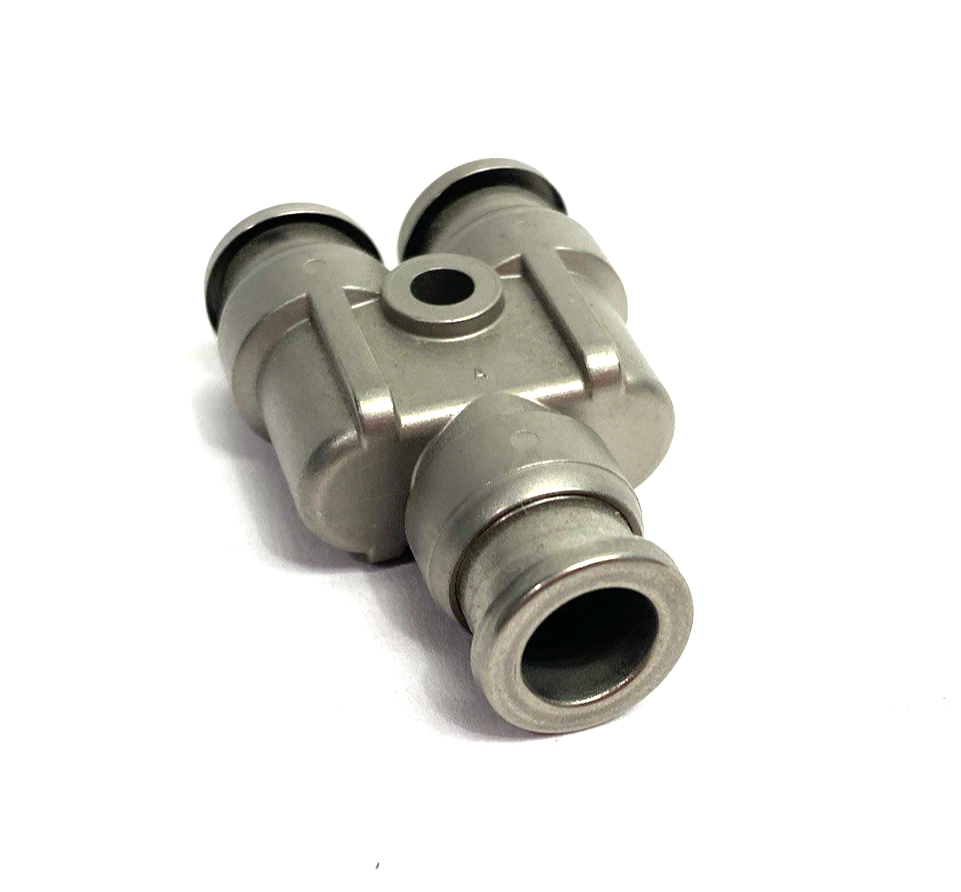 KQB2U08-00 | SMC Metal Y-Union Fitting 8mm - New – Open box - Maverick Industrial Sales