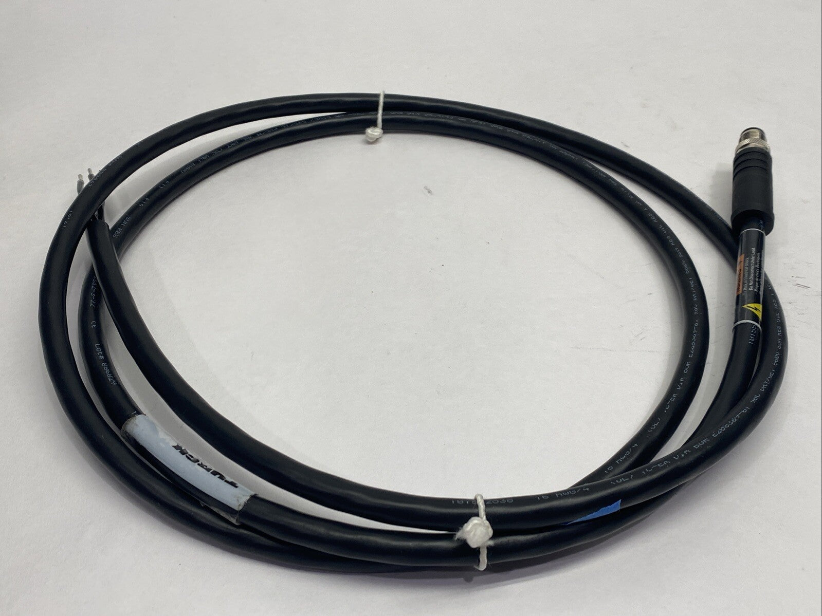 Turck RSP46PS-2 Power Cordset M12 Male 4-Pin 2m UX14876 - Maverick Industrial Sales