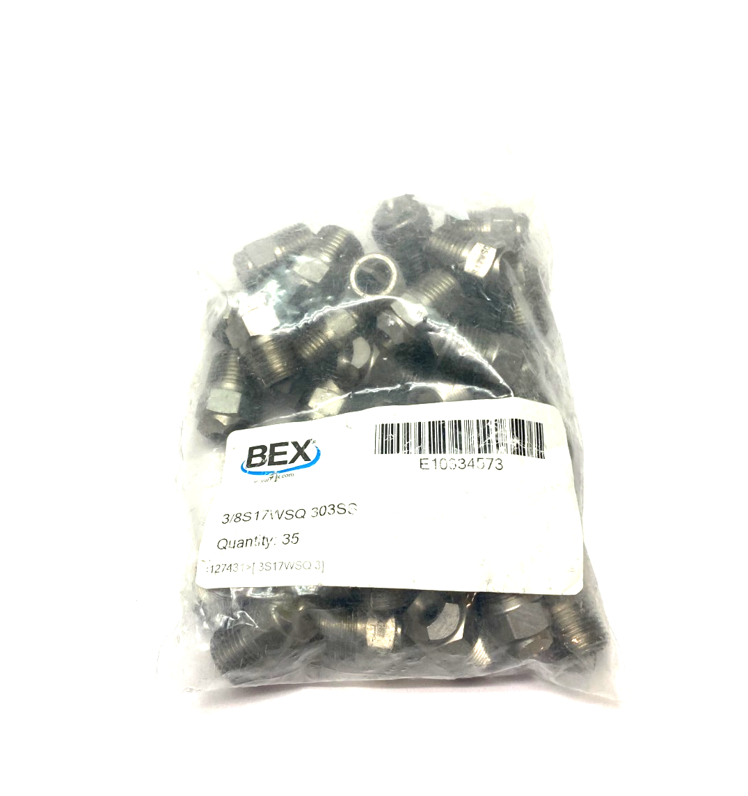 Bex 3/8S17WSQ 303SS Multi-Angle Square Cone Jet Spray Nozzle PKG OF 35 - Maverick Industrial Sales