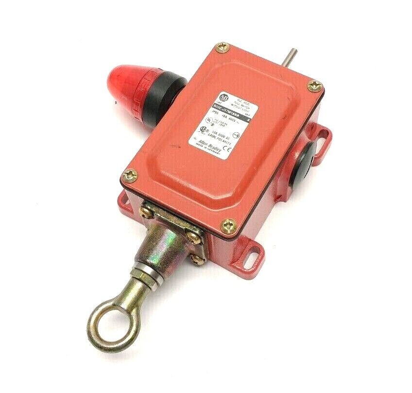 Allen Bradley 802C-J57M18BR Ser. A Cable Pull Switch MISSING RESET BUTTON - Maverick Industrial Sales