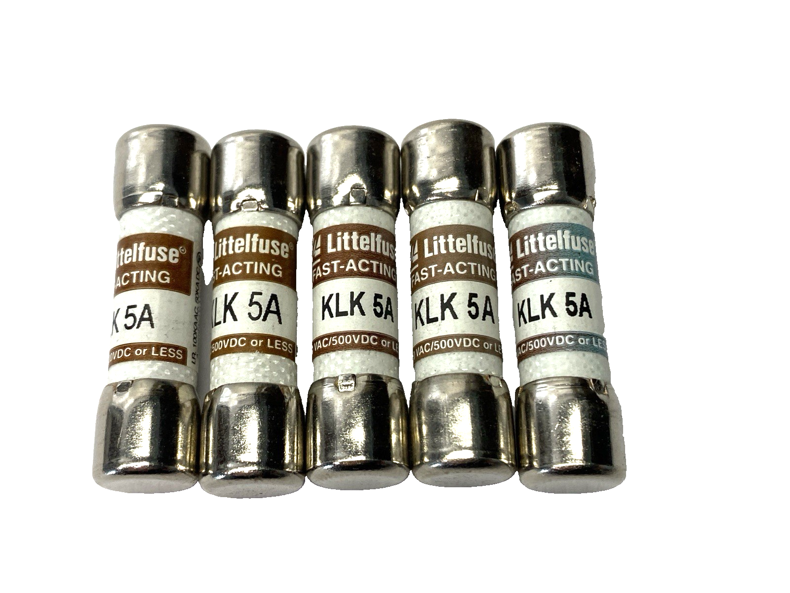 Littelfuse KLK005 Fast-Acting Midget Fuse 600V 5A LOT OF 5 - Maverick Industrial Sales